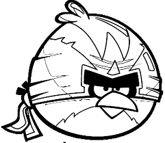We found for you 15 pictures from the collection of angry birds coloring orange bird! Angry Birds Coloring Pages Big Bird Ninja Coloring4free Coloring4free Com