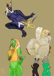 Rule34 - If it exists, there is porn of it  anubis, horus, thoth  5157565