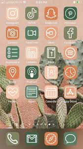 Cactus Vibes Ios 14 Aesthetic Iphone App Icons 50 Pack In 2020 Iphone App Layout App Pictures Iphone Apps