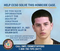 CCSO Seeks Public's Help in Solving 2021 Golden Gate Homicide Case Collier  County Sheriff's Office detectives are calling