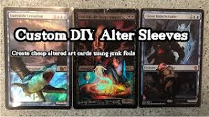 We made it simple to stylize any pack of cards with awesome custom art. Create Your Own Alter Sleeves Easy And Cheap Mtg Custom Sleeve Tutorial Youtube