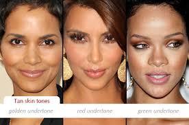 make up charts determining dark skin tones and undertones