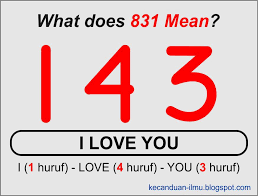 This is not meant to be a formal definition of 143 like most terms we define on dictionary.com, but is rather. What Does 831 224 Mean