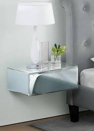 Floating Mirrored Shelf Venetian Glass Furniture Small Bedside Console Table Ebay Floating Bedside Table Bedside Console Table Shelf Bedside Table