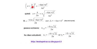 Per risolvere l'equazione di secondo grado completa si applica una formula che si ottiene. Formula Risolutiva Equazione Di 2 Grado Youtube