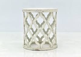 Add style to your home, with pieces that add to your decor while providing hidden storage. Brocade End Table White Home Furniture Plus Bedding