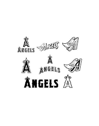 Angels Baseball Logo Black And White Pin On Svg Files Cutting Files Cricut Cameo Silouette Svg Free Files For Cricut Svg Free Files For Silhouette Scanncut Silhouette Projects Silhouette Cameo Projects
