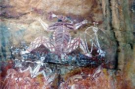 Kangaroo With Lightning Man Nourlangie Rock Kakadu National Park Arnhem Land Northern Territory Australia Rock Pai Painted Rocks Painting Turtle Painting