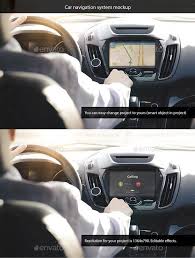 Car Navigation System Mockup Car Navigation System Car Navigation Navigation System