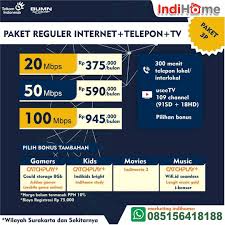 Biaya indihome untuk pasang baru (psb)indihome rp 150.000 untuk area jabodetabek& rp 100.000 untuk area lain seluruh indonesia akan ditagihkan pada bulan pertama saja&tidak diberlakukan. Harga Paket Indihome 30 Mbps Indihome Paket Internet Saja Daftar Internet Telkom Bagi Kalian Yang Sebelumnya Menggunakan Kuota Hp Untuk Internet Dan Ingin Beralih Memasang Dan Berlangganan Internet Birdie Mccallum