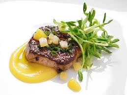Pan Seared Foie Gras With Spiced Citrus Puree Recipe Recipe Foie Gras Recipe Pureed Food Recipes Foie Gras