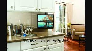 Many of them hang under a kitchen cupboard. Arrowmounts Flip Down Ceiling Or Under Cabinet Mount For Lcd Tv S 10 20 Am U01b Youtube