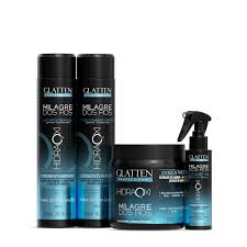 Kit Capilar Completo - Milagre dos Fios - Hidra Oxi - Glatten Professional