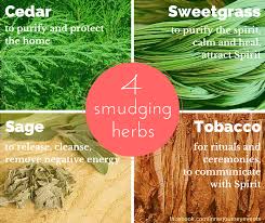 Four Sacred Smudging Herbs Smudging Sage Smudging Removing Negative Energy
