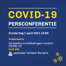 Hij vertelde over hoe het nu gaat met het coronavirus. Persconferentie 1 April 2021 Openbaar Lichaam Bonaire ÙÙŠØ³Ø¨ÙˆÙƒ
