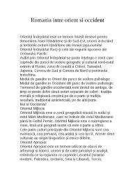 Les principautés danubiennes dans la première moitié du xixe siècle(în româneşte, între orient şi. Romania Intre Orient Si Occident