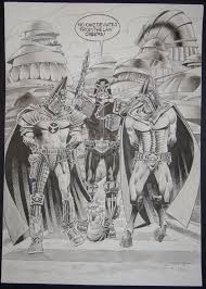 Judge Dredd meets Nemesis & Torquemada by Jesus Redondo, in Geoff Art's  Judge Dredd meets... Commissions Comic Art Gallery Room