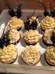 Black And Gold Cupcakes Pinterest Great Gatsby Themed Cupcakes Gatsby Birthday Party Great Gatsby Party Great Gatsby Themed Party