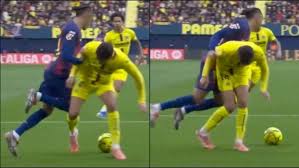 Alberola Rojas se cree el engaño de Raphinha: pita penalti para el Barça por  su salto hacia Comesaña