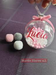Bolas navideñas redondas transparentes para pon tu casa a punto con nuestras bolas de navidad personalizadas con fotos. Bola Navidad Transparente Nombre En Sevilla Regalonavidad