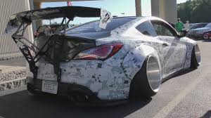Hyundai genesis coupe body kit. The Craziest Hyundai Ever Widebody Bagged Genesis Coupe Youtube