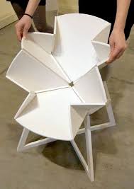 Folding Table Is Inspired By Pop Up Map Of New York Central Table Folding Table Sustainable Furniture