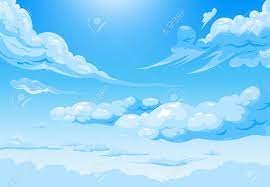 太陽の光線に漫画の巻雲と積雲の白い雲を持つ空の雲の毎日のイラストベクターイラストのイラスト素材・ベクター Image 188202352