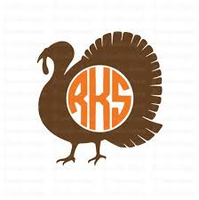 Download Turkey Monogram Svg Thanksgiving Svg Turkey Svg Svg Files Monogram Svg Monogram Alphabet Circle Monogram