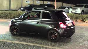 Ikonisches design und außergewöhnliche performance. Matte Black Fiat 500 C Jbr The Walk Dubai Marina Youtube