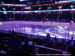 amalie arena view from section 130 dress code enforced rows