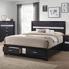 Dazzling details give this miranda collection on a glamorous personality. Miranda Storage Bedroom Set Black By Coaster Furniture Furniturepick