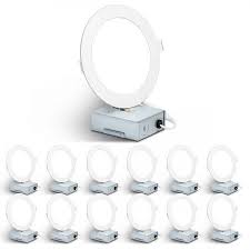 5 tunable remodel led retrofit recessed lighting kit (part number: Lepro 12 Pack 6 Inch Dimmable Led Retrofit Downlight 14w 1050lm 5000k Daylight Led Recessed Lighting