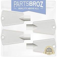If there is a tiny hole 1/4 or less in the front surface of the door that has a chrome ring around it, it is a lock mechanism. 297147700 Freezer Door Lock Key By Beaquicy Replacement For Kenmore Frigidaire Gibson Kelvinator Upright Chest Freezers Pack Of 4 Freezer Parts Accessories Large Appliance Accessories Biquinismaranata Com Br