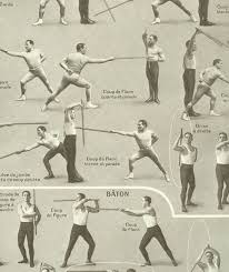 1949 Vintage Sports Poster Fencing Poster Cane Fighting Stick Etsy Sport Poster Fight Techniques Fighting Poses