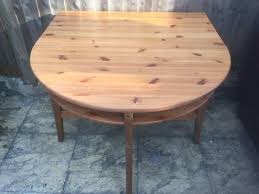 Bookshelves generate in village libraries and some village houses. Ikea Leksvik Half Round Extendable Dining Table Desk Dressing Table In Willesden London Gumtre Dining Table Round Extendable Dining Table Ikea Leksvik