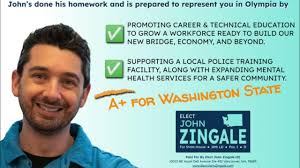 Elect John Zingale: A+ for Washington State