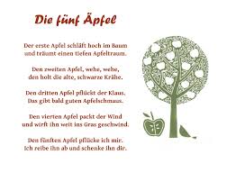 Die Funf Apfel Kinder Reime Fingerspiele Aktivitaten Im Kindergarten