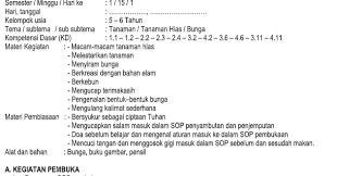 Maybe you would like to learn more about one of these? Rpph Tk Paud Kurikulum 2013 Kelompok Usia 5 6 Tahun Tema Tanaman Subtema Tanaman Hias Administrasi Tk Paud