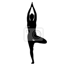 Gliding from one pose to another is like a dance and makes you feel and look for the sake of convenience, yoga asanas have been divided into beginner, intermediate, and. Yoga Asana Baum Silhouette Leinwandbilder Bilder Asana Haltung Strecken Myloview De