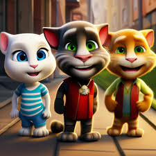 Talking Tom and Ben and Hank and …" — image created in Shedevrum