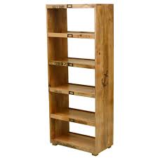 Maybe you would like to learn more about one of these? Morelia 5 Open Shelf Rustic Solid Wood Tall Narrow Bookcase