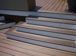 The trex lumber has developed dark spots all over it. Pyramid Steps With Riser Lights Trex Stair Treads Trex Stairs Deck Stairs
