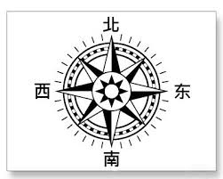 Black And White Compass Logo Ask Directions In Chinese Compass Rose Compass Rose Art Compass Art