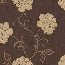 Arthouse Lauren Motif Chocolate Cream Floral Wallpaper Departments Diy At B Q Floral Wallpaper Cream Wallpaper Wallpaper