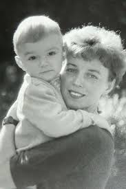 Zofia Beksińska z Tomkiem Beksińskim, lata 60.