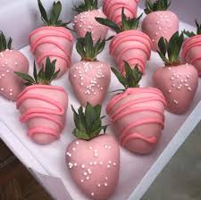 Pink Birthday Chocolate Covered Strawberries Pink Chocolate Covered Strawberries For Baby Shower Valentine Chocolate Covered Strawberries Baby Shower Chocolate Valentine Strawberries