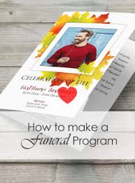 There are many sample funeral cards. How To Make A Memorial Service Program Or Funeral Booklet Funeral Potatoes