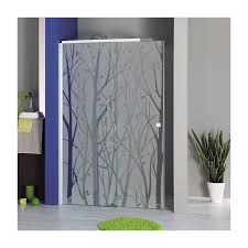Sticker Paroi De Douche Foret De Branches Paroi De Douche Design Vitrail Idee Salle De Bain