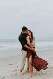 Neha Amit Santa Monica Beach Couples Shoot Couples Beach Photography Beach Couples Photoshoot Couple Beach