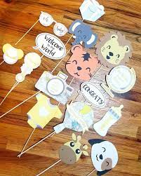Look At These Cute Baby Shower Photo Booth Props I Made For My Best Friend S B Baby Shower Photo Props Baby Shower Photo Booth Props Baby Shower Gifts For Boys